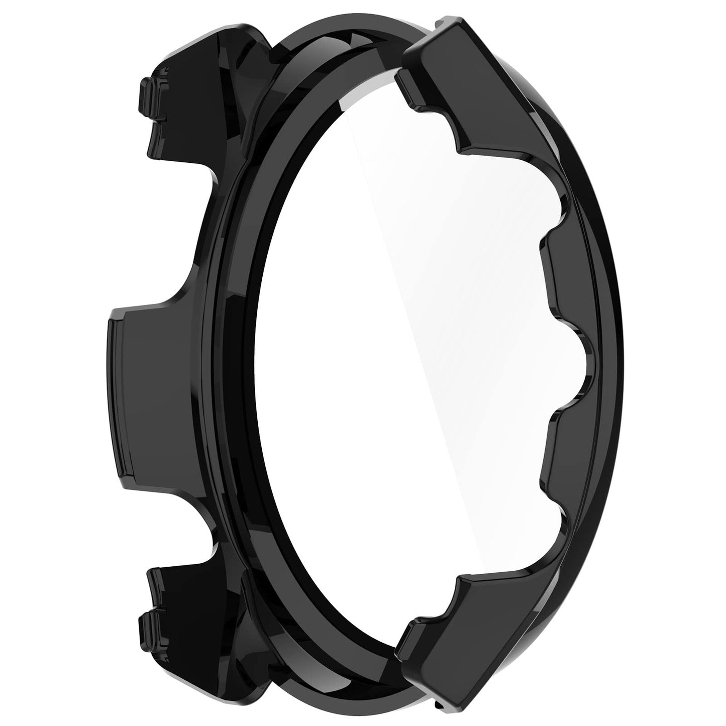 THRE【2 Pack 】For Garmin Forerunner 955/ 955 Solar/ Forerunner 965 Tempered Glass Screen Protector Case Cover