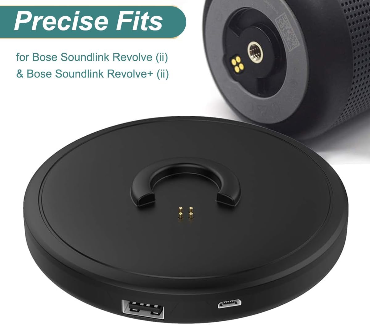 THRE Charging Cradle for Bose Soundlink Revolve/Revolve+/Revolve 2