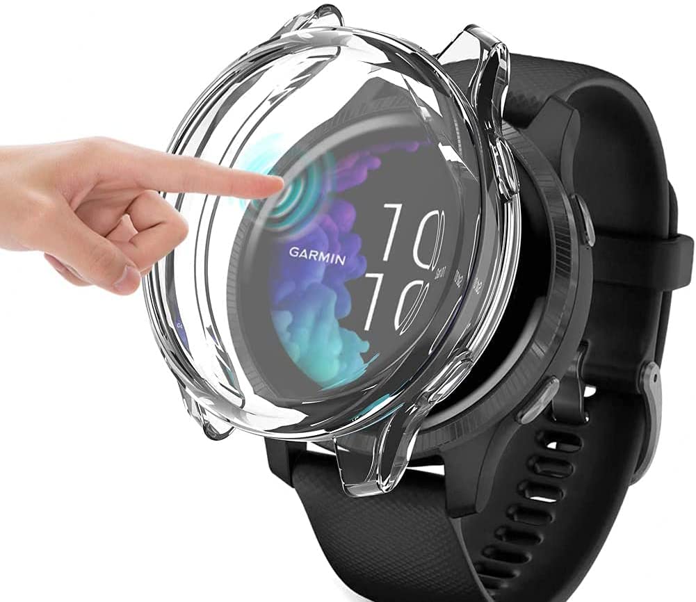 THRE【2 Pack】 For Garmin Venu 2 / Venu 2S TPU Screen Protector Full Case Cover