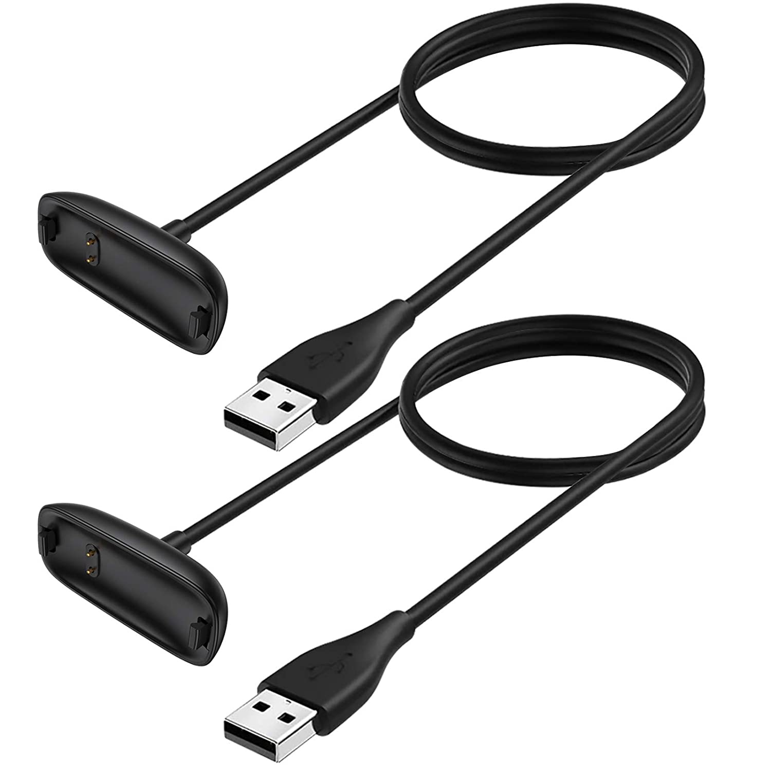 THRE【2 Pack 】Fitbit Inspire Ace Charging charger Cable USB