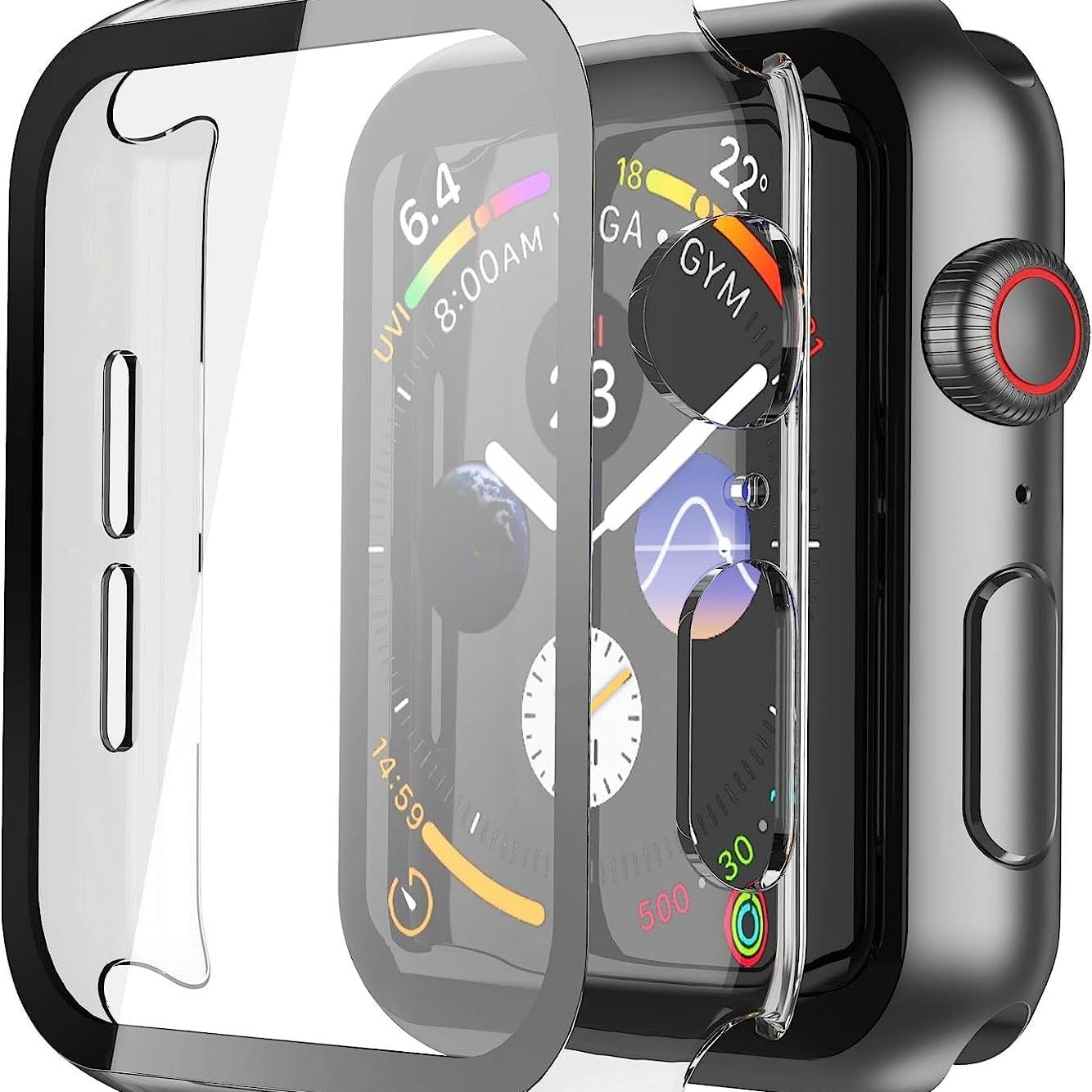 THRE【2 Pack 】For Apple Watch Screen Protector Tempered Glass Series 3 Series 2 42mm 38mm