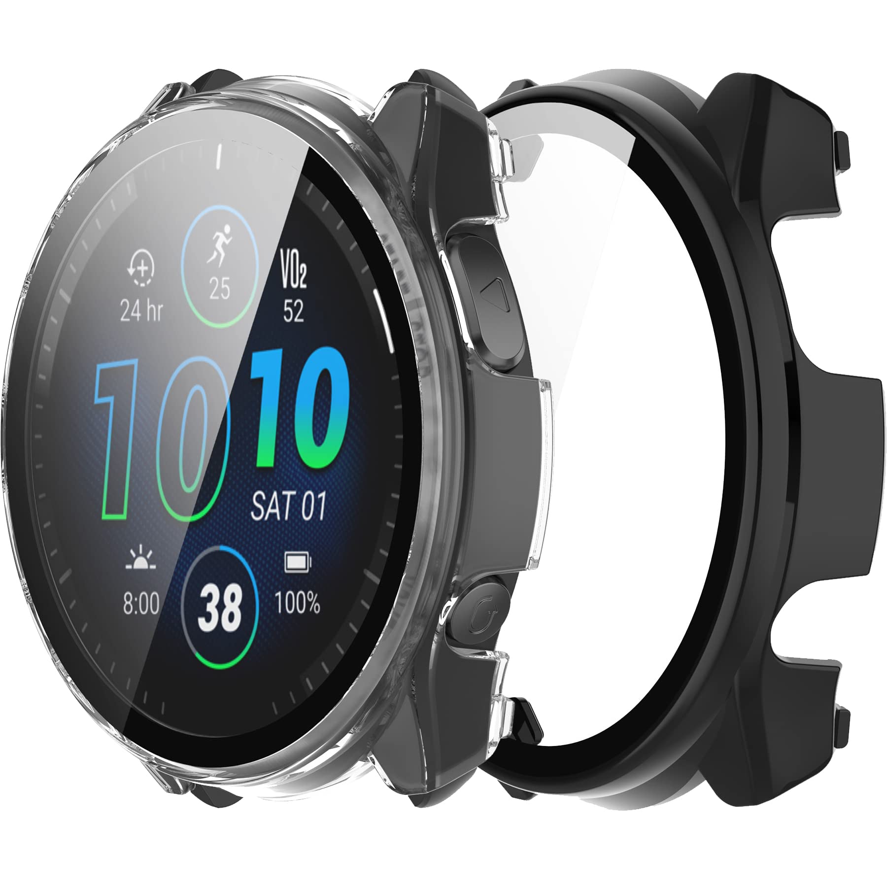 Pellicola Vetro Temperato Per Garmin Forerunner 955 - 4 Pezzi + Tappi Antipolvere, Durezza 9H - Foto 11