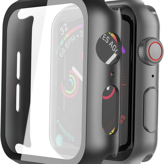 THRE【2 Pack 】For Apple Watch Screen Protector Tempered Glass Series 9 45mm 41mm