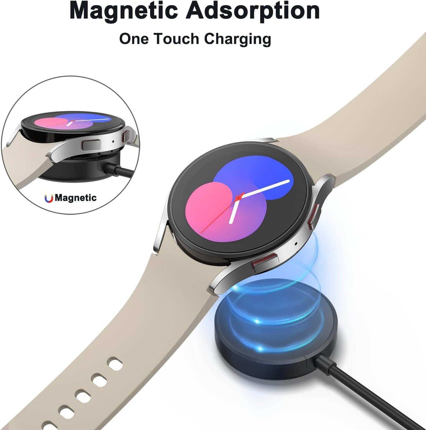THRE【2 Pack】For Samsung Galaxy Watch Ultra Charger Charging Cable